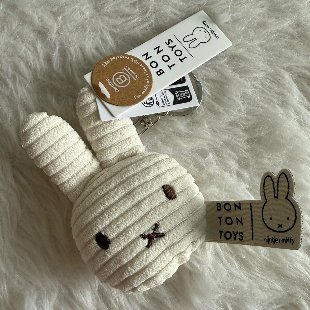 Miffy Corduroy Plushie Keychain NWT - Picture 2 of 5